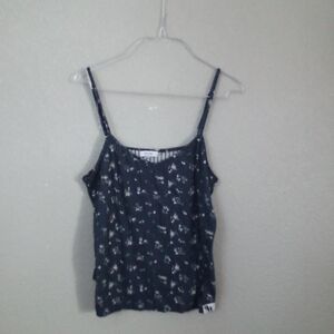Nine West Blue and White Fitted Sleeveless Camisole ( Box DU )